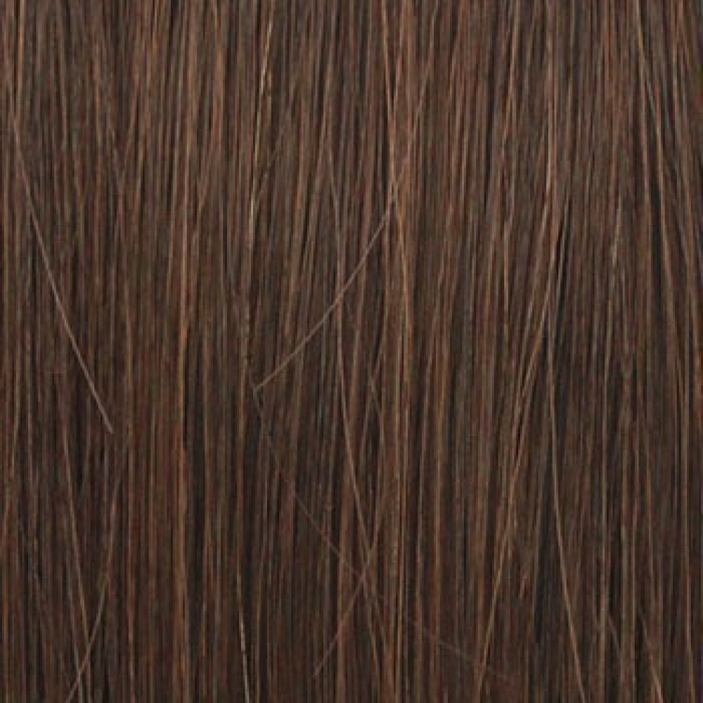 18 clip in - 7pcs synthetic hair extension name - straight- dark brown/ auburn (2/30)