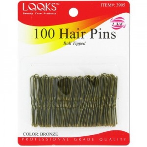 Ebo 1 3/4" Hair Pin 100ct Bronze Ebo 1 3/4" Hair Pin 100ct Bronze