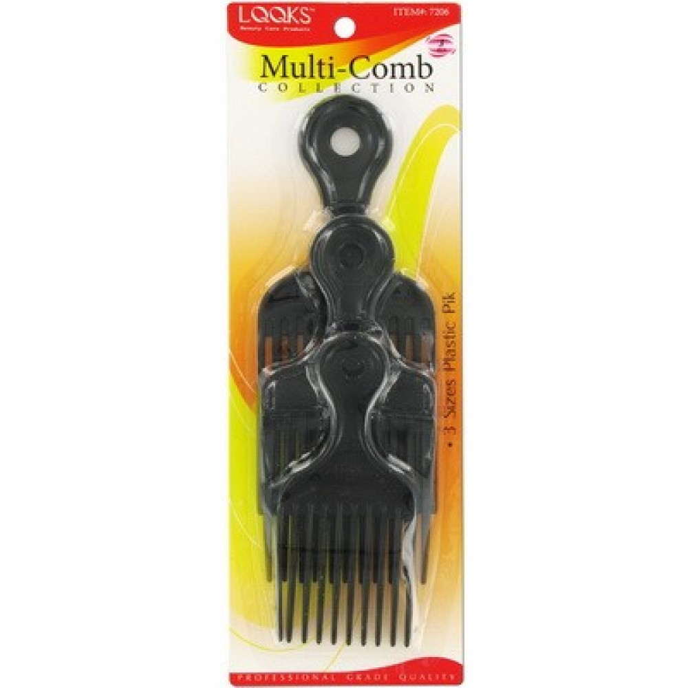 Ebo Plastic Pik 3pcs/set(l,m,s) Black