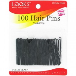 Ebo 1 3/4" Hair Pin No Ball Tip 100ct Black