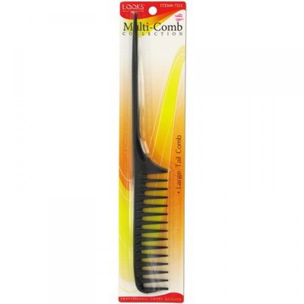 Ebo Large Tail Comb Wide Teeth Black