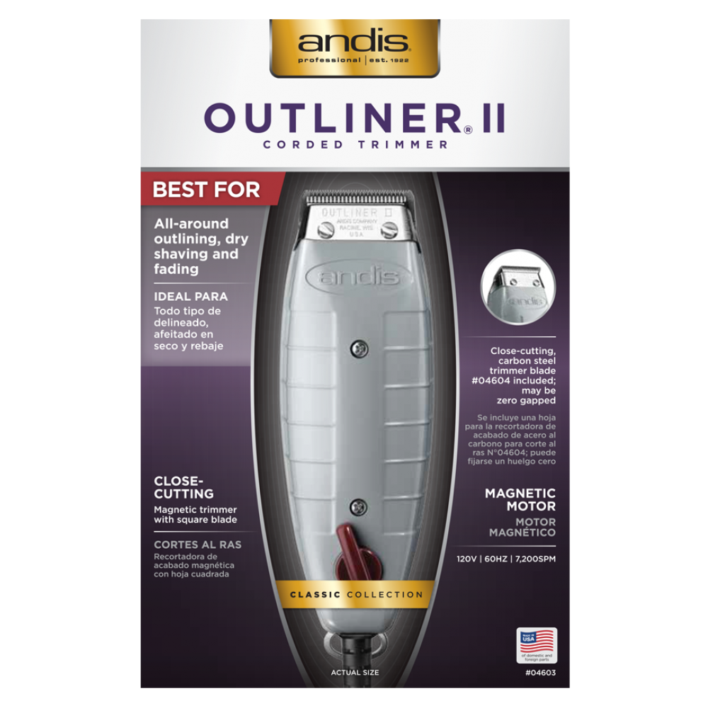 Andis Outliner® Ii Square Blade Hair Trimmer Andis Outliner® Ii Square Blade Hair Trimmer