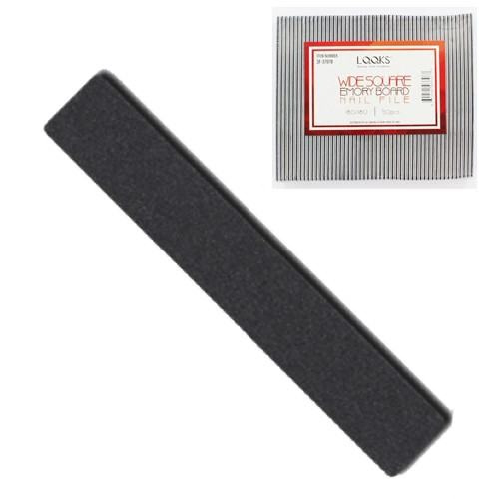 Ebo  Wide Square Emery Board Nail File 180/180