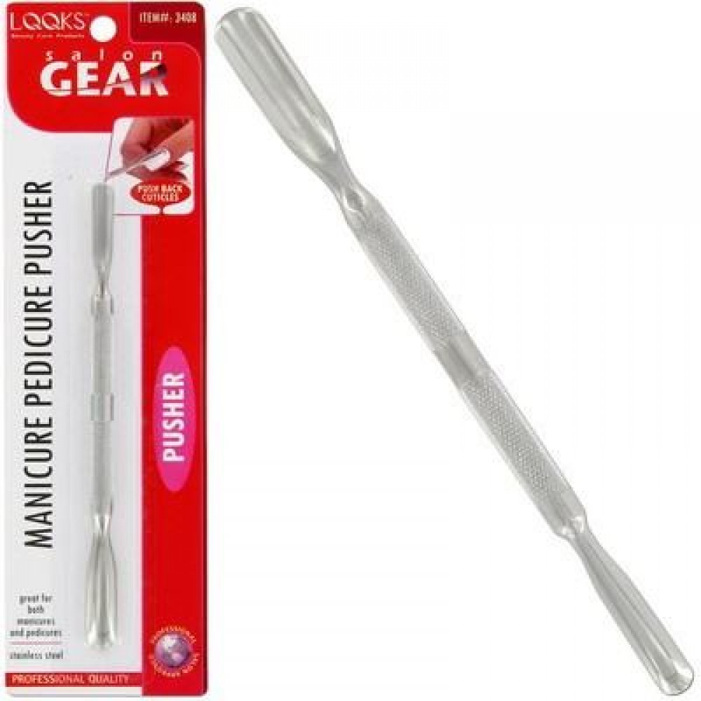 Ebo Salon Gear Mani/pedi Metal Pusher Dual Tip Blister