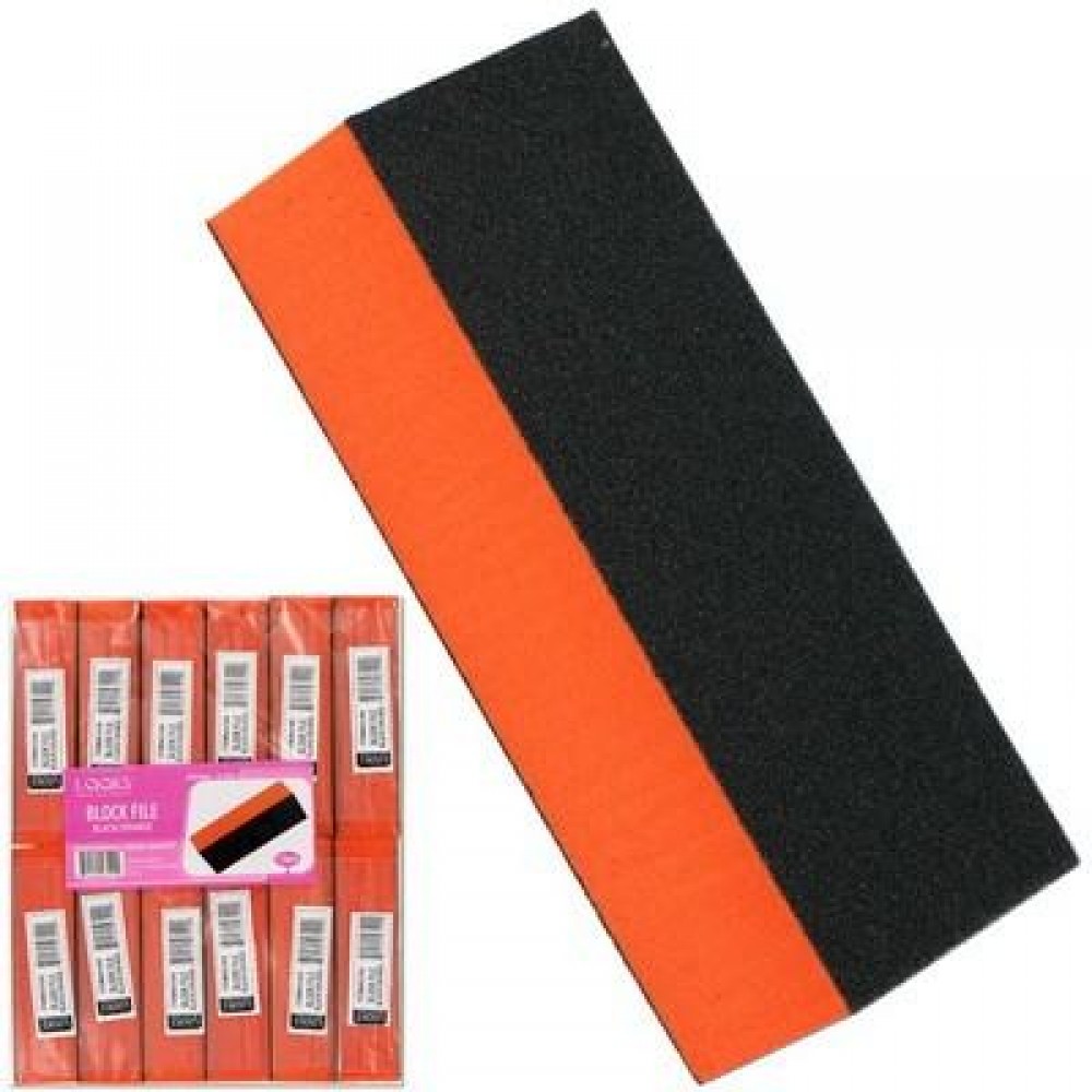 Ebo Nail Block File Blk/orange