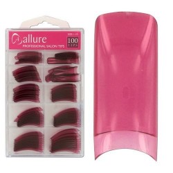 Ebo Salon Nail Tips Transparent Red 100 Ebo Salon Nail Tips Transparent Red 100