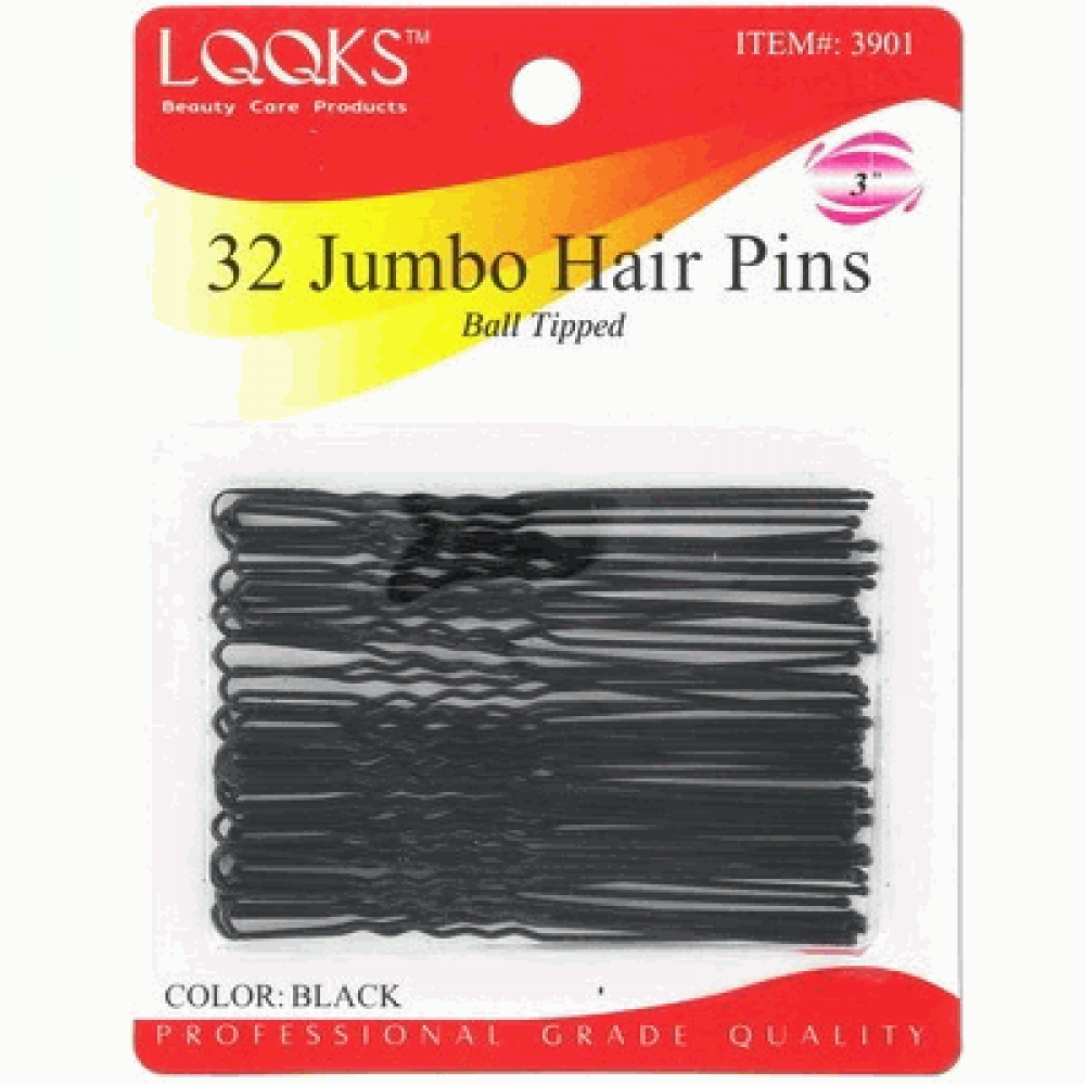 Ebo  3 Hair Pin 32ct Black