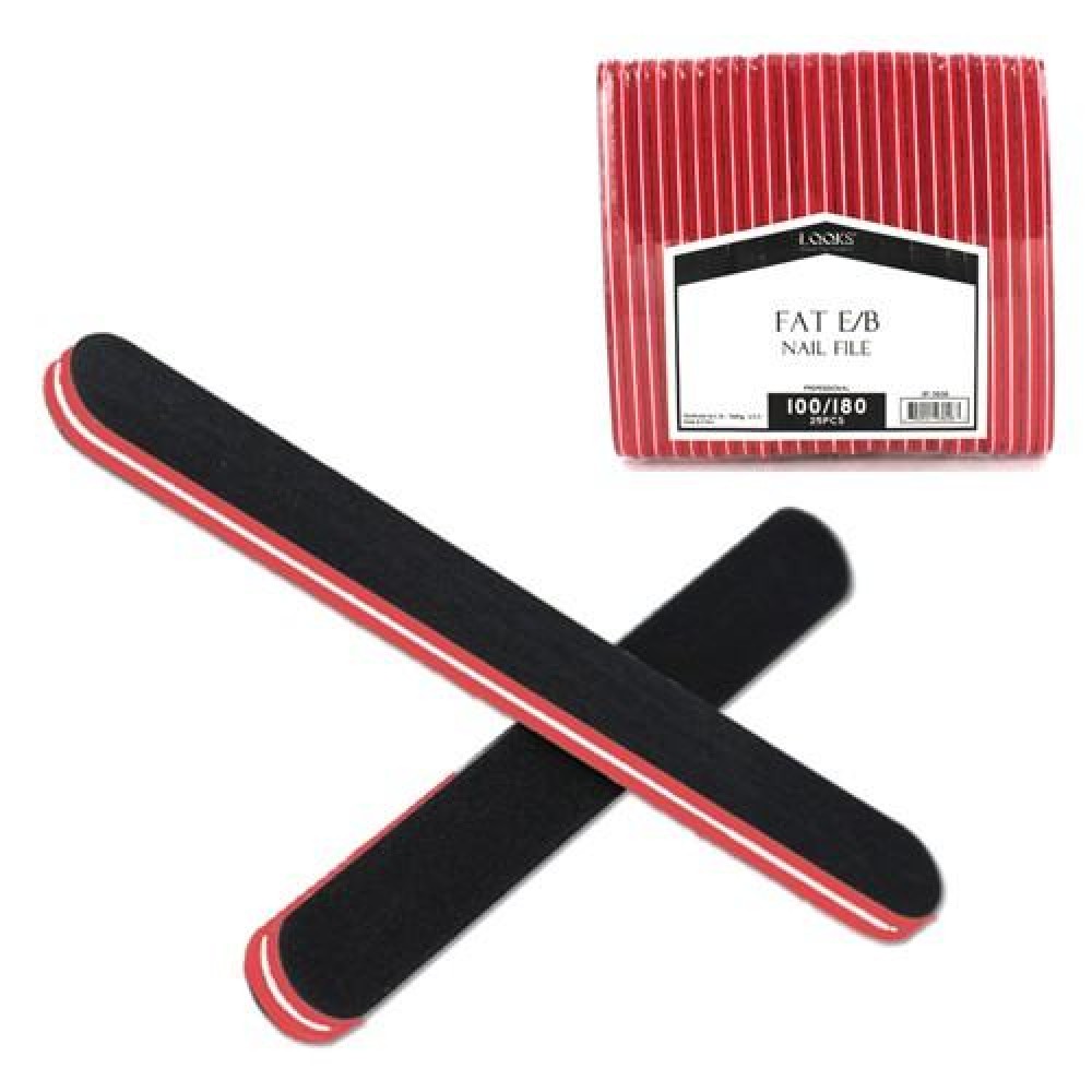 Ebo Fat Emery Board 100/180 Black
