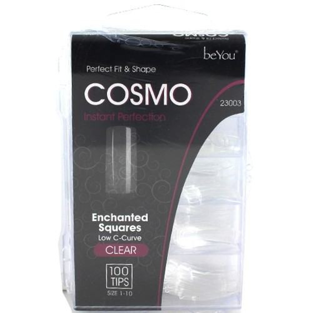 Ebo Be You Cosmo Square Nail 100 Tips/pk - Clear