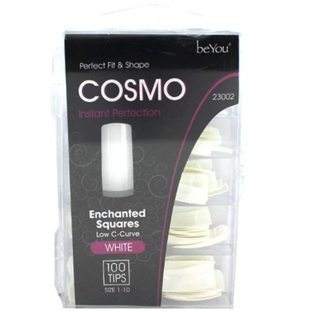 Ebo Be You Cosmo Square Nail 100 Tips/pk - White