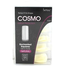Ebo Be You Cosmo Square Nail 100 Tips/pk - Natural Ebo Be You Cosmo Square Nail 100 Tips/pk - Natural