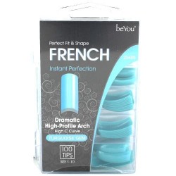 Ebo Be You Salon Color Nail French/royal 100tip/pk Turquoise Gem Ebo Be You Salon Color Nail French/royal 100tip/pk Turquoise Gem