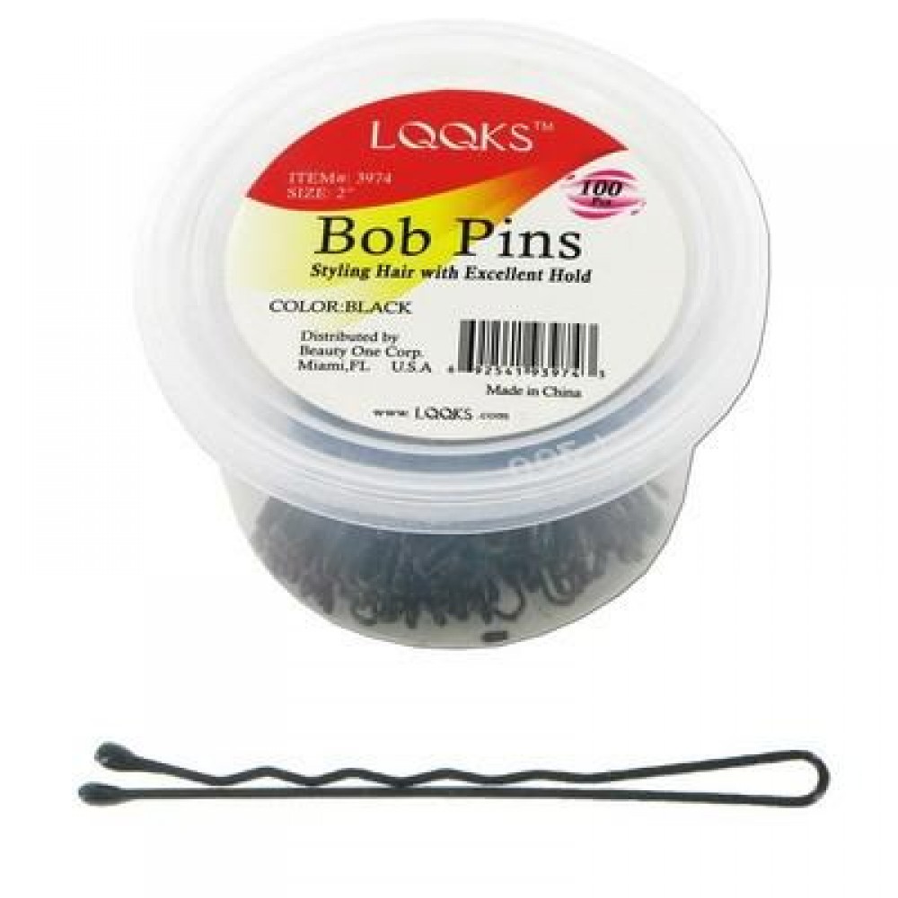 Ebo 2 100pc/jar Bobby Pin Black