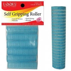 EBO Self-gripping Rollers 1-2" Light Blue 6ct-pk EBO Self-gripping Rollers 1-2" Light Blue 6ct-pk