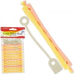Cold Wave Rods 8mm Pink-yellow 12pc-pk Cold Wave Rods 8mm Pink-yellow 12pc-pk