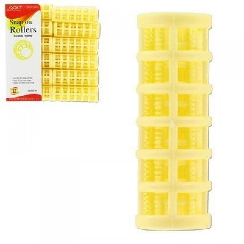 Ebo Snap Roller Medium Yellow 12ct