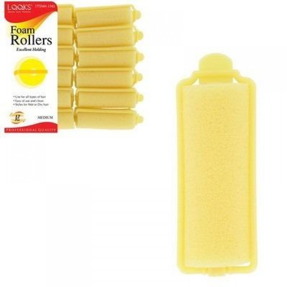 Ebo Foam Roller Medium 12ct-pk Yellow