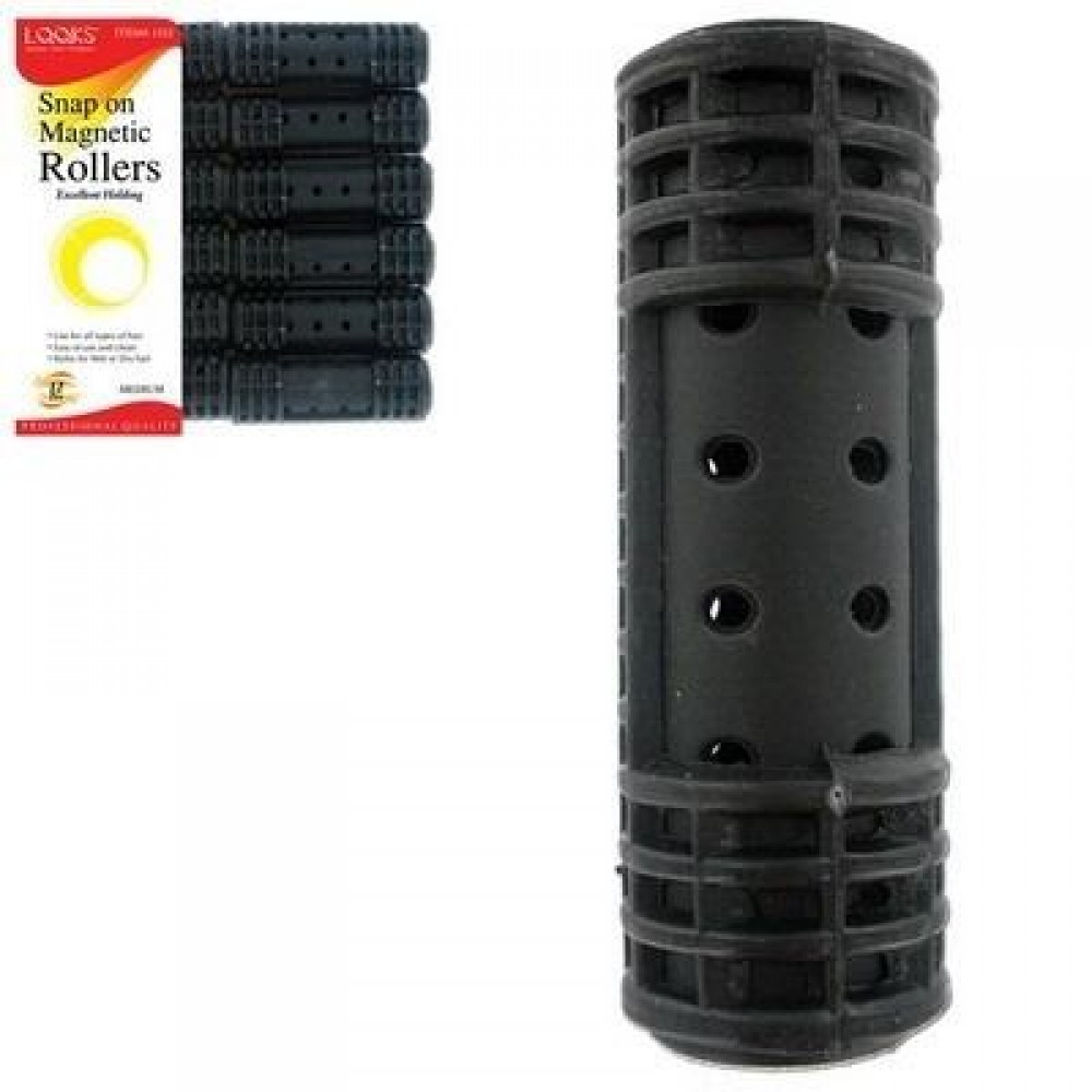 Snap Mag Roller Black 12ct