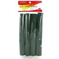7" Soft-twist Roller 4ct Green 1" 7" Soft-twist Roller 4ct Green 1"