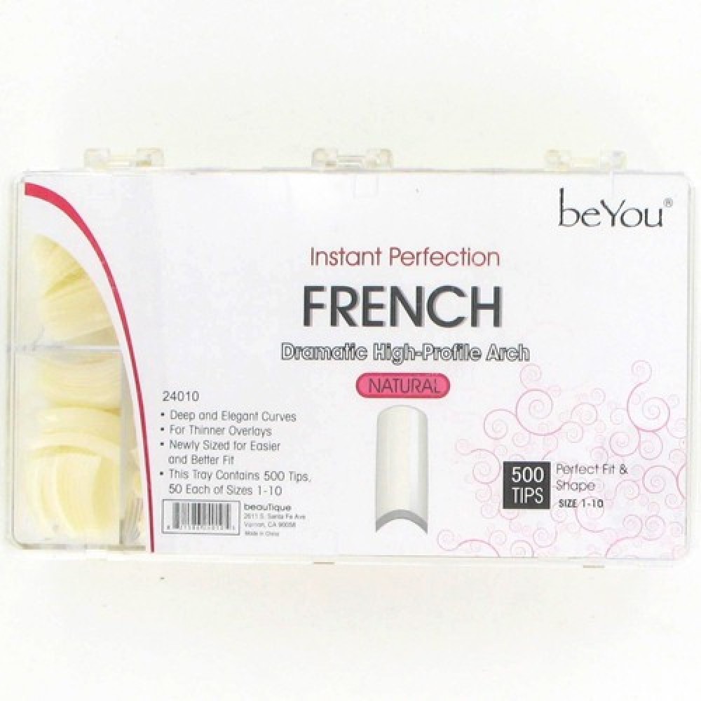 Ebo Be You French Nail 500 Tips/pk - Natural