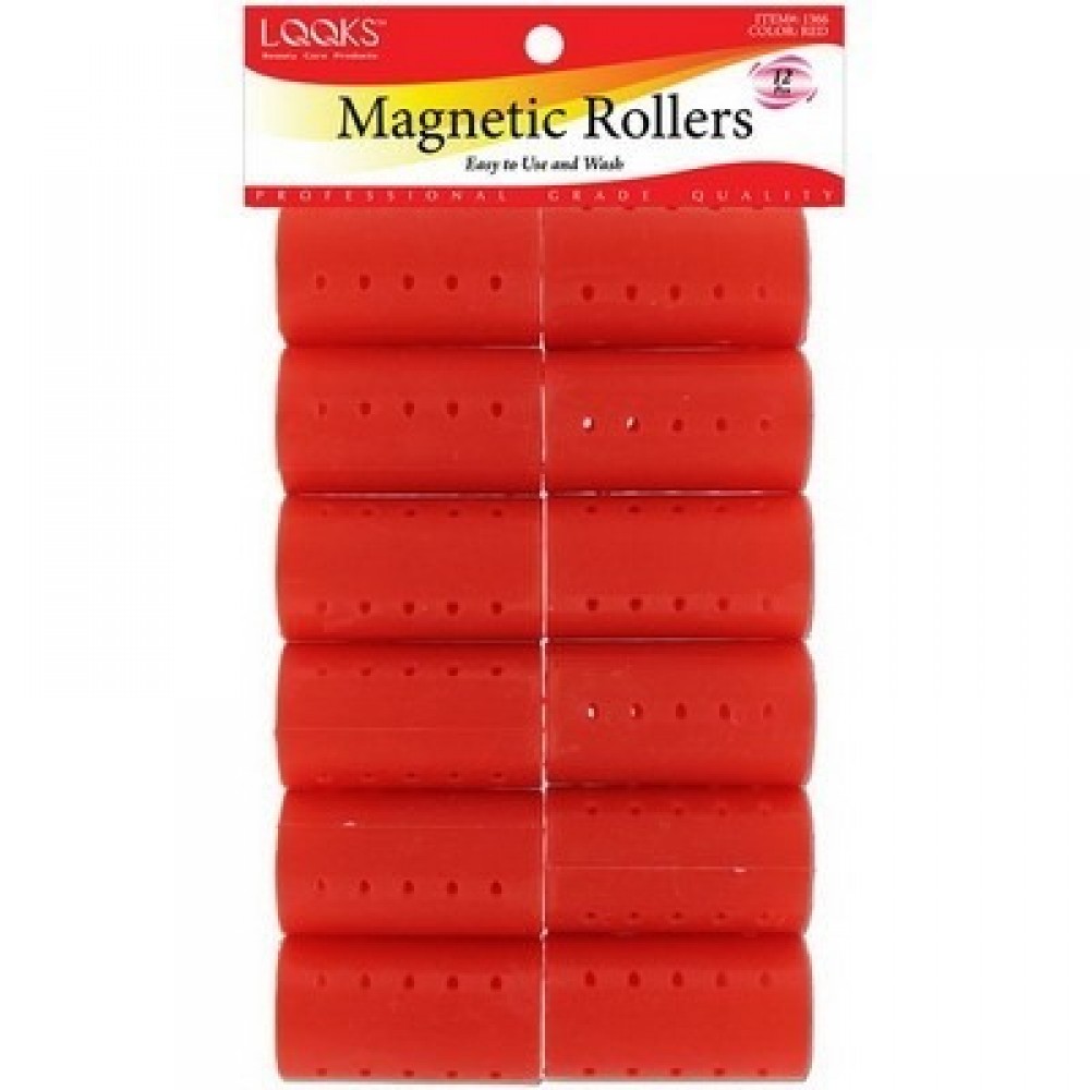 Magnetic Roller 12ct Red (dia 1 7/16)