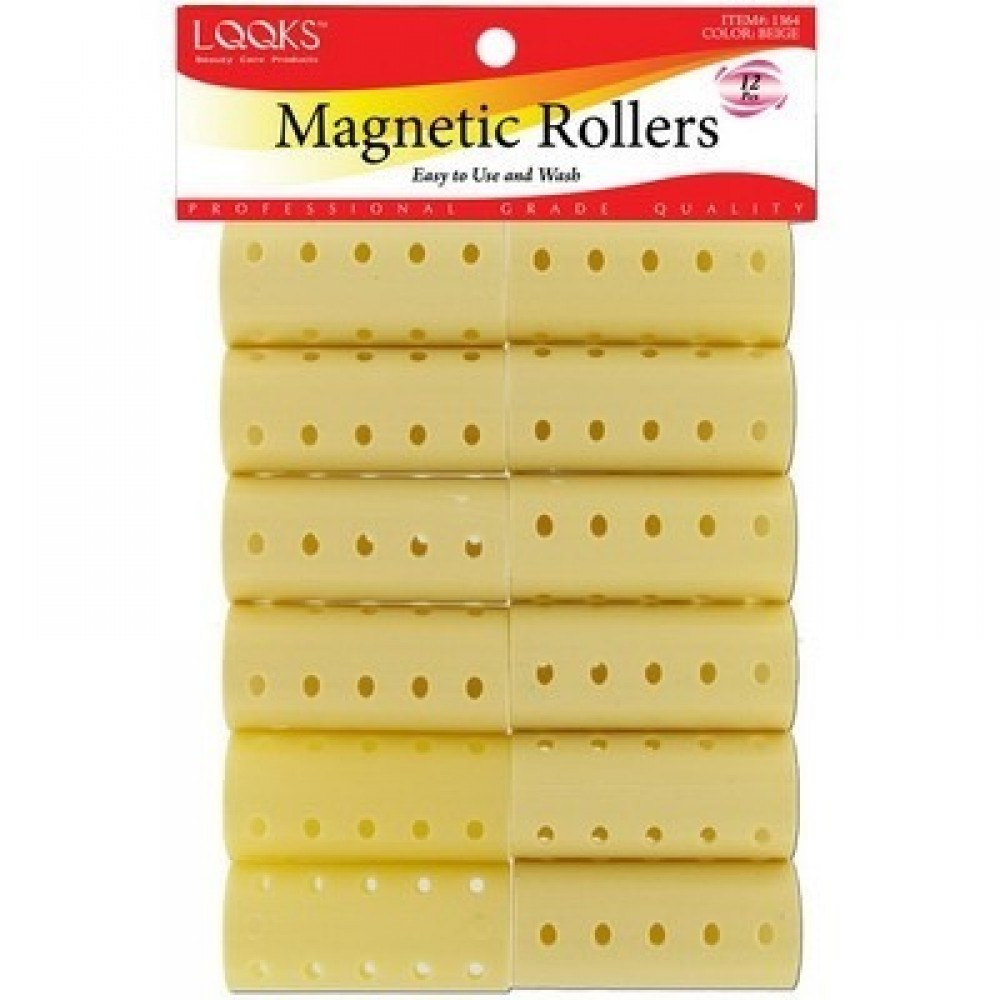 Magnetic Roller 12ct Beige (dia 1 1/8)
