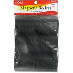 Magnetic Roller 6ct Black (dia 2.5") Magnetic Roller 6ct Black (dia 2.5")