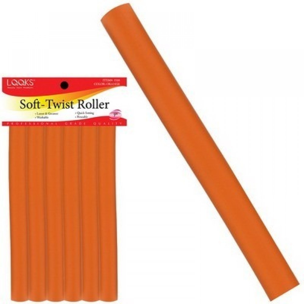 7 Soft-twist Roller 6ct Orange