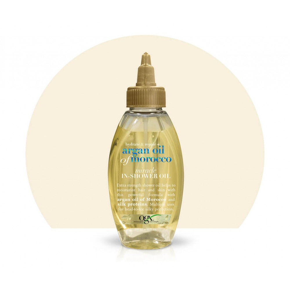 Ogx Extra Strength Hydrate & Repair + Argan Oil Of Morocco Miracle In-shower Oil Ogx Extra Strength Hydrate & Repair + Argan Oil Of Morocco Miracle In-shower Oil