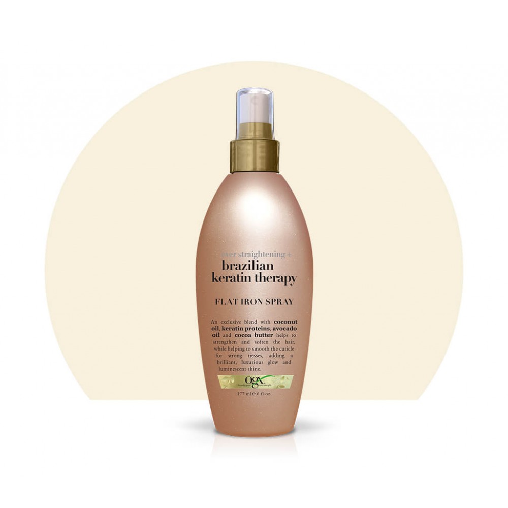 Ogx Ever Straightening + Brazilian- Keratin Therapy Flat Iron Spray