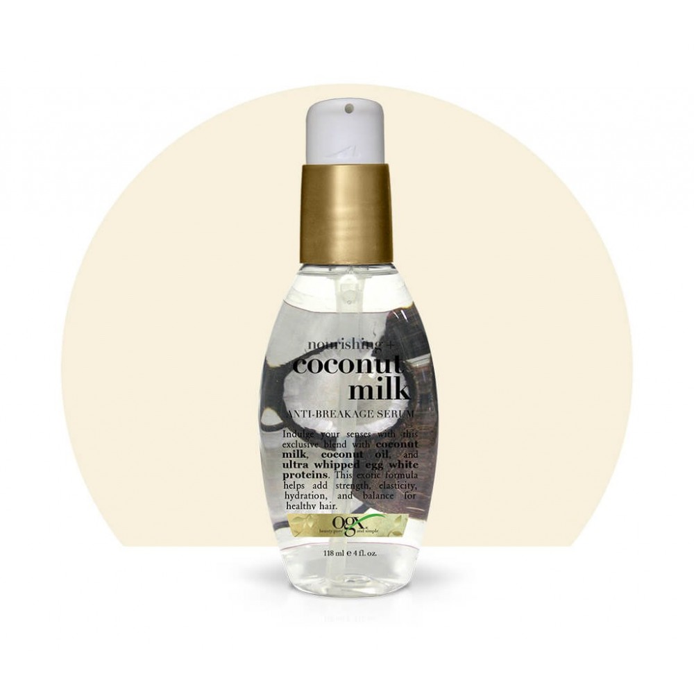 ogx nourishing + coconut milk anti- breakage- serum