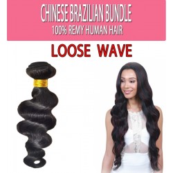 Brazilian Unprocessed 100% Virgin Remy Human Hair Weave Loose Wave 