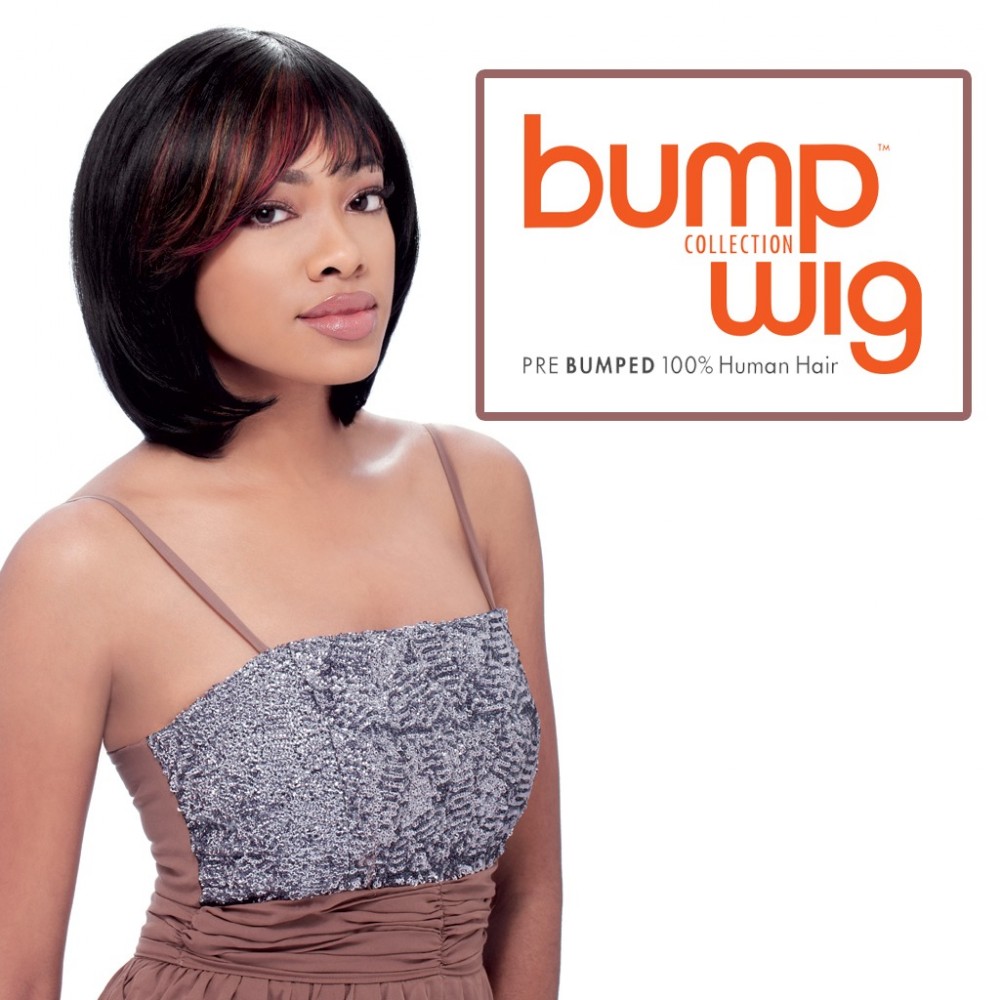 SENSATIONNEL BUMP WIG 100% HUMAN HAIR FULL WIG CHIC BOB