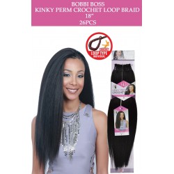 Bobbi Boss Synthetic Hair Crochet Braid Loop Kinky Perm 18"