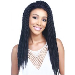 bobbi boss lace front premium synthetic wig mlf20 bomba twist 24