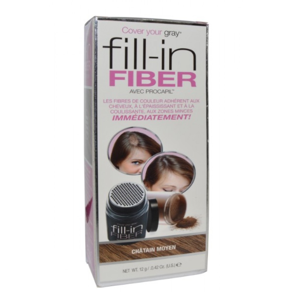 Cover Your Gray Fill-in Fiber With Procapil Medium Brown 0.42oz