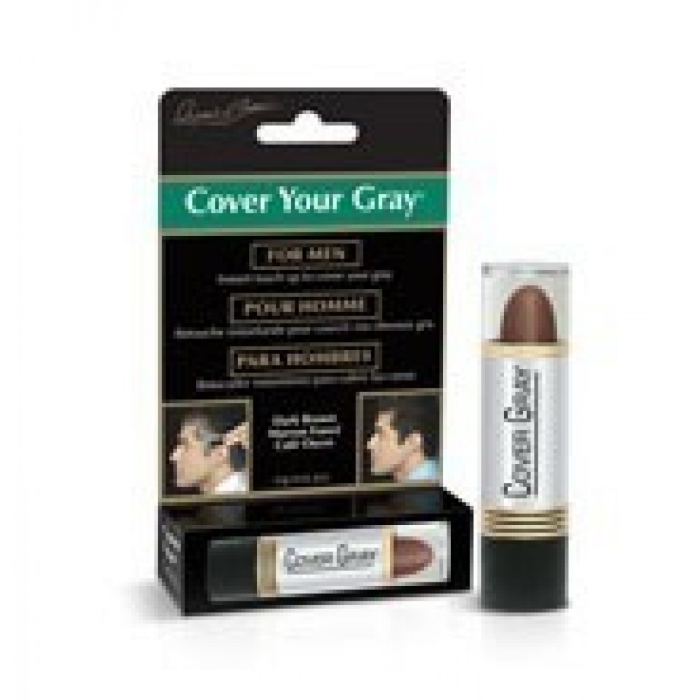cover your gray hair men's touch-up stick - dark brown cover your gray hair mens touch-up stick - dark brown