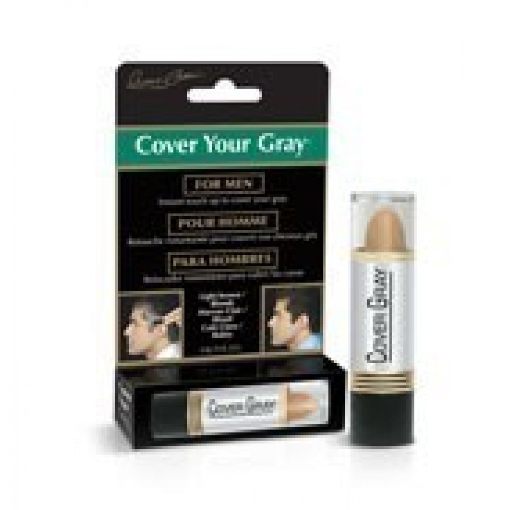 cover your gray hair men's touch-up stick - light brown/blonde cover your gray hair mens touch-up stick - light brown/blonde