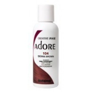 Adore Semi Permanent Hair Color 104 Sienna Brown