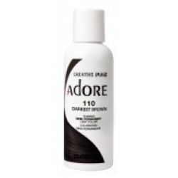Adore Semi Permanent Hair Color 110 Darkest Brown Adore Semi Permanent Hair Color 110 Darkest Brown