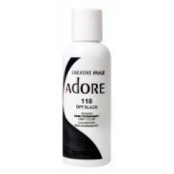 Adore Semi Permanent Hair Color 118 Off Black Adore Semi Permanent Hair Color 118 Off Black