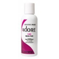 Adore Semi Permanent Hair Color 140 Neon Pink Adore Semi Permanent Hair Color 140 Neon Pink