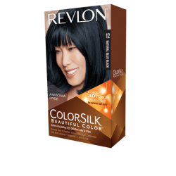 Revlon Colorsilk Beautiful Color Permanent Hair #12 Natural Blue Black