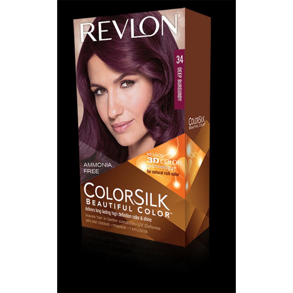 Revlon Colorsilk Beautiful Color Permanent Hair #34 Deep Burgundy