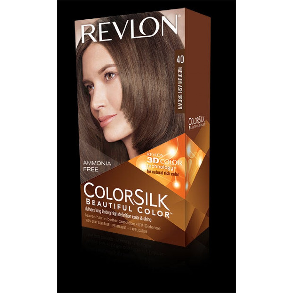 Revlon Colorsilk Beautiful Color Permanent Hair #40 Medium Ash Brown