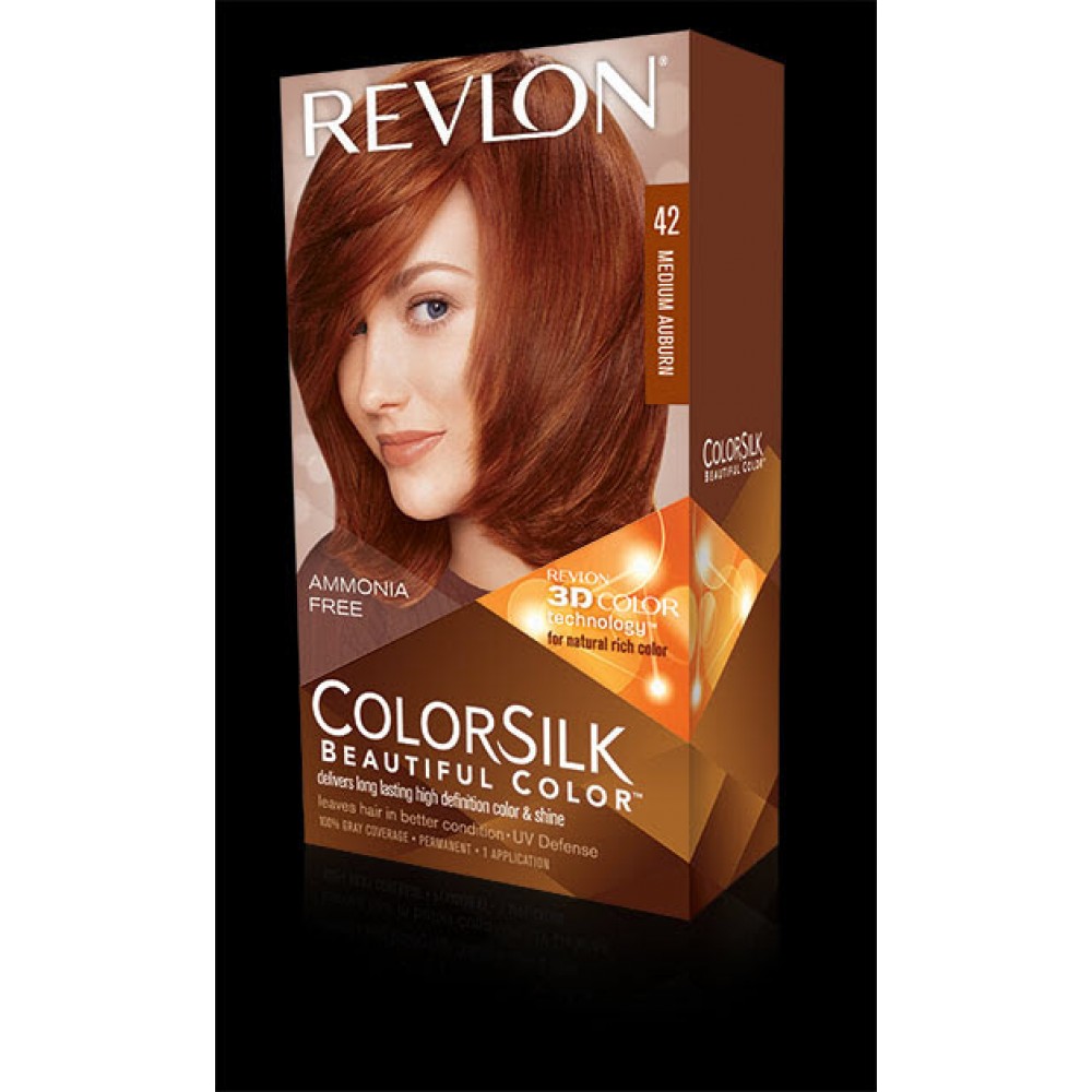 Revlon Colorsilk Beautiful Color Permanent Hair #42 Medium Brown