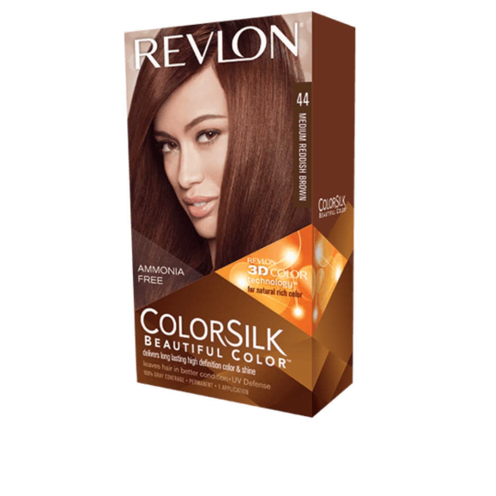 Revlon Colorsilk Beautiful Color Permanent Hair #44 Medium Reddish Brown