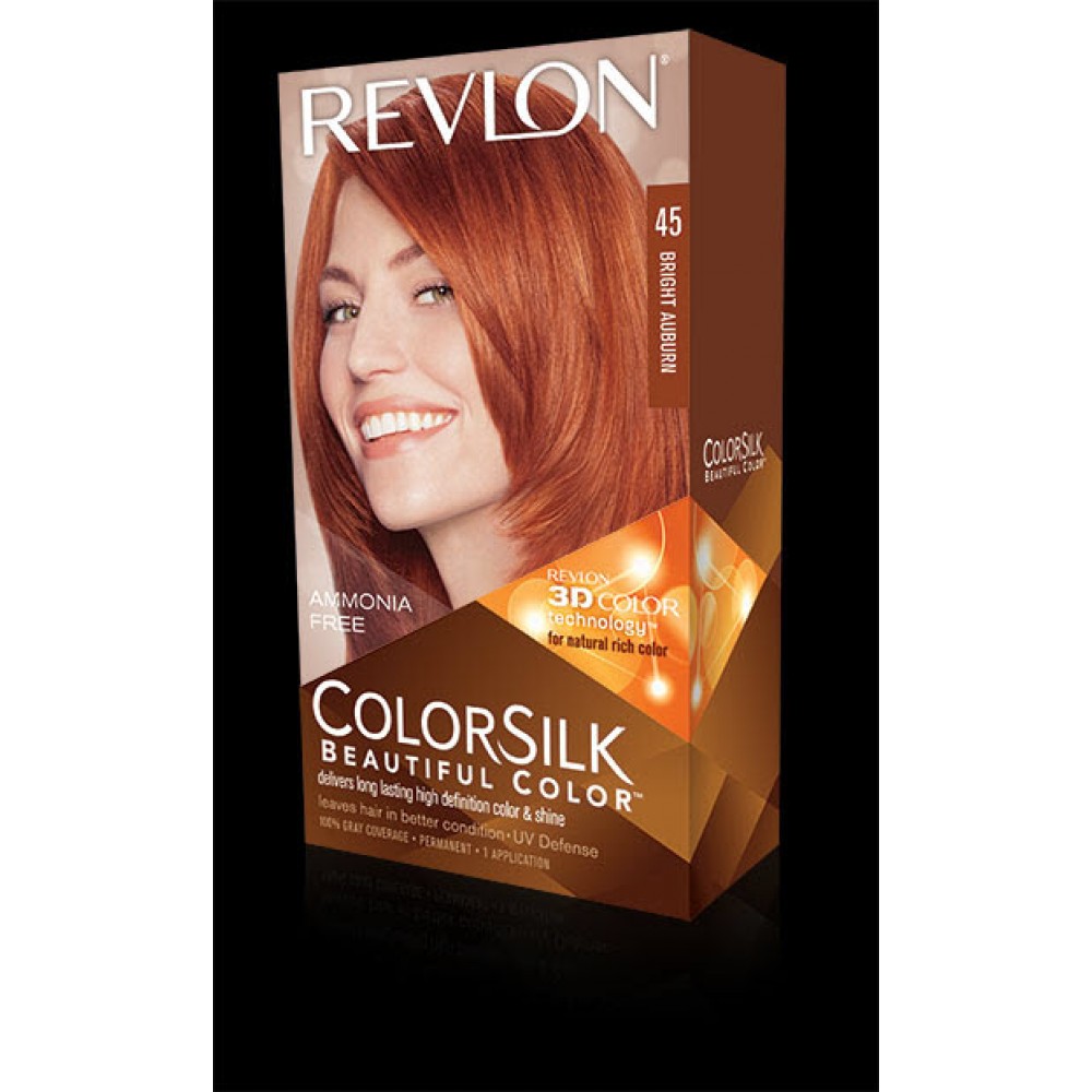 Revlon Colorsilk Beautiful Color Permanent Hair #45 Bright Auburn