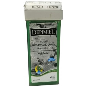 Depimiel Brazilian Hair Removal Wax Roll On System With Honey 3.52oz