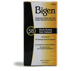 bigen permanent powder hair color #58 black brown bigen permanent powder hair color #58 black brown